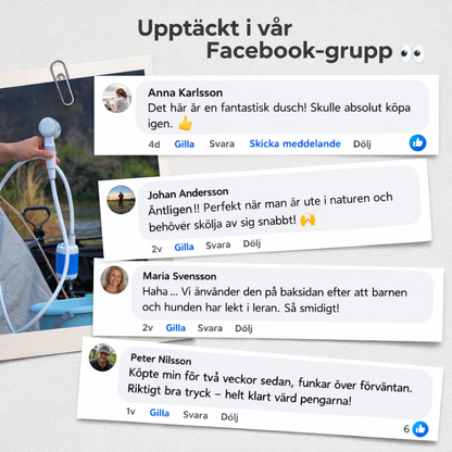 Portabel Vattenpump: Kit med Slang & Munstycke